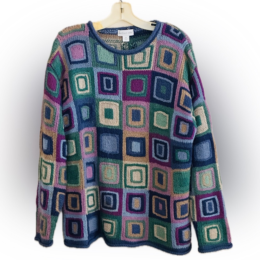 VINTAGE Northern Isles Block Knit Sweater